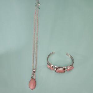 Jay King DTR .925 Sterling Silver Necklace & Reversible Cuff Bracelet